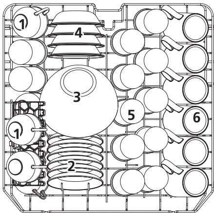 BRANDT DWJ127DS 12S47 - Panier du haut : - 1