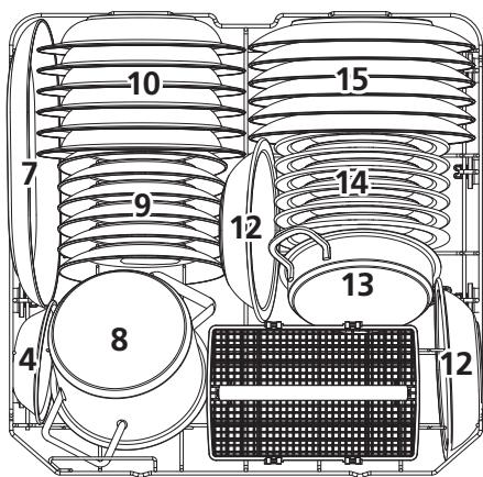 BRANDT DWJ127DS 12S47 - Panier du bas : - 1