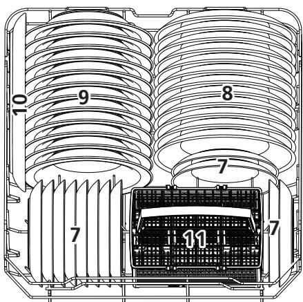 BRANDT DWJ127DS 12S47 - Panier du bas : - 1