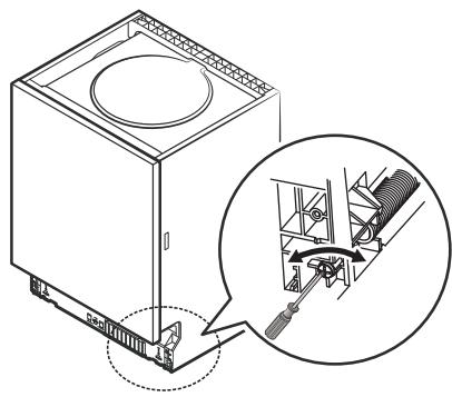 BRANDT DWJ127DS 12S47 - Step 3. Tension adjustment of the door spring - 1