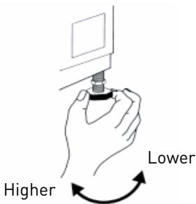 VALBERG WF 1014 B AID W180C - Adjustment of the feet - 2