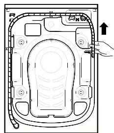 VALBERG WF 1014 B AID W180C - Connect the drain hose - 1