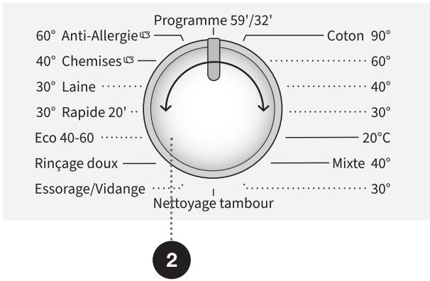 HISENSE WFGP10143VMB - ÉTAPE 3 : CHOIX DU PROGRAMME DE LAVAGE - 1