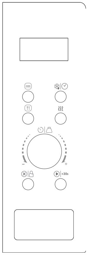VALBERG VAL MWO 30 M K 902C - Funcionamento del panel de control - 1
