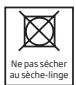 BEKO DBED10GWS - • 4.2 Linge non adapté à un séchage en machine - 1
