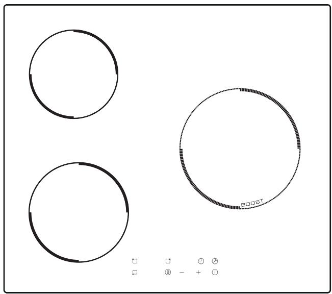 KING D HOME KDPI 3Z 4800 - PLAQUE DE CUISSON À INDUCTION INDUCTION HOB PLACA DE INDUCCION INDUCTIEKOOKPLAAT - 1