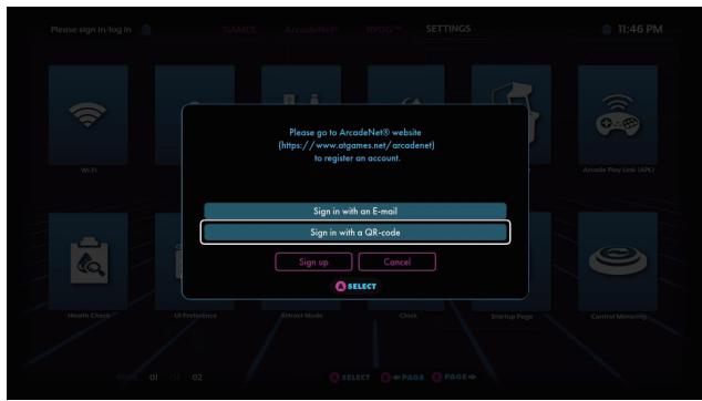 ATGAMES Arcade Legends Ultimate 300 JEUX - HOW TO SIGN IN WITH YOUR ARCADENET® ACCOUNT - 2