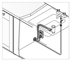 HISENSE HS642D60X - Branchement à la canalisation des eaux usées - 1