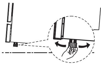 VEDETTE VJ137DB 13S47D - Levelling the appliance - 1