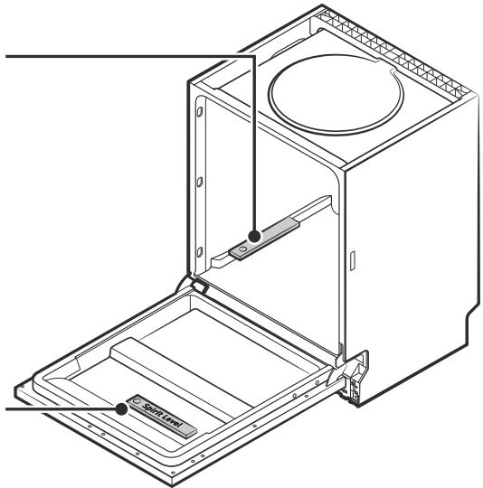 VEDETTE VJ137DB 13S47D - Step 5. Levelling the dishwasher - 1