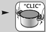 TEFAL clipso minut easy 6L - Poignées rabattables* - 2