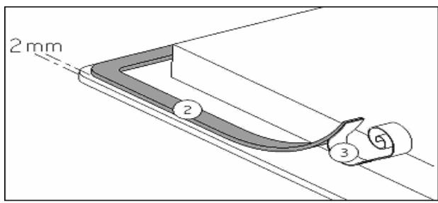 VALBERG VH 4 B 067F - How to stick the gasket: - 1