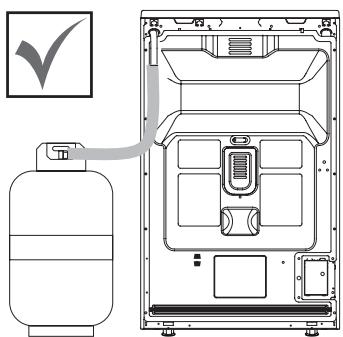 LA GERMANIA SEL 1 GX - Passage pour le tuyau de gaz - 1