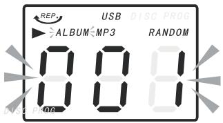 LENCO TCD-2500 - REPEAT/RANDOM FUNCTION IN CD/MP3 MODE (UNDER CD/USB OPERATION) - 1