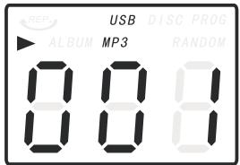 LENCO TCD-2500 - LECTURE EN MODE MP3 (EN FONCTIONNEMENT CD/USB) - 1