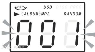LENCO TCD-2500 - HERHAALFUNCTIE/WILLEKEURIGE AFSPEELMODUS IN CD/MP3-MODUS (MET CD/USB-BEDIENING) - 1