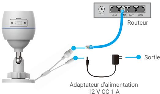 EZVIZ C3TN 1080p - Option A: Connexion filaire - 1