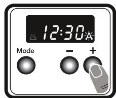 WALTHAM WTO 64 PX - Einstellen der Zeit für halbautomatischen Betrieb (Endzeit) - 2