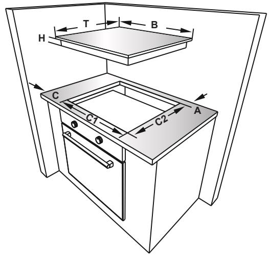 WALTHAM WTV 3Z TT - INSTALLATION DE LA TABLE DE CUISSON - 1
