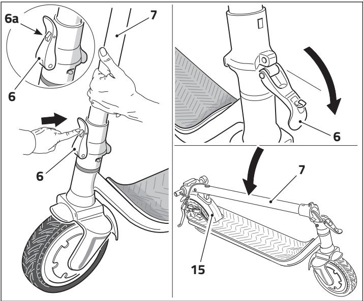 OCEAN DRIVE S9 - FERMER ET TRANSPORTER LA TROTTINETTE - 3