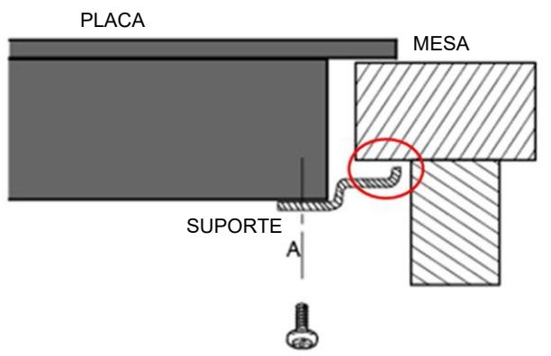 HISENSE E6322C - Antes de localizar os suportes de fixação - 3