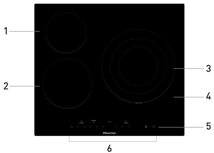 HISENSE E6322C - Top View - 1