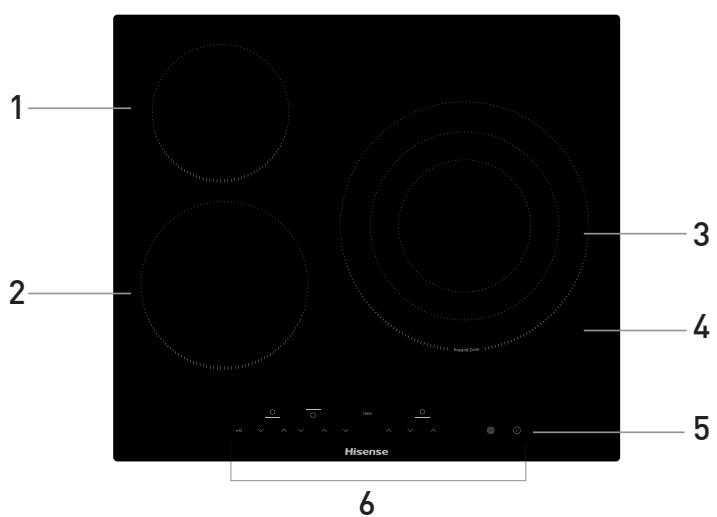HISENSE E6322C - Vista superior - 1