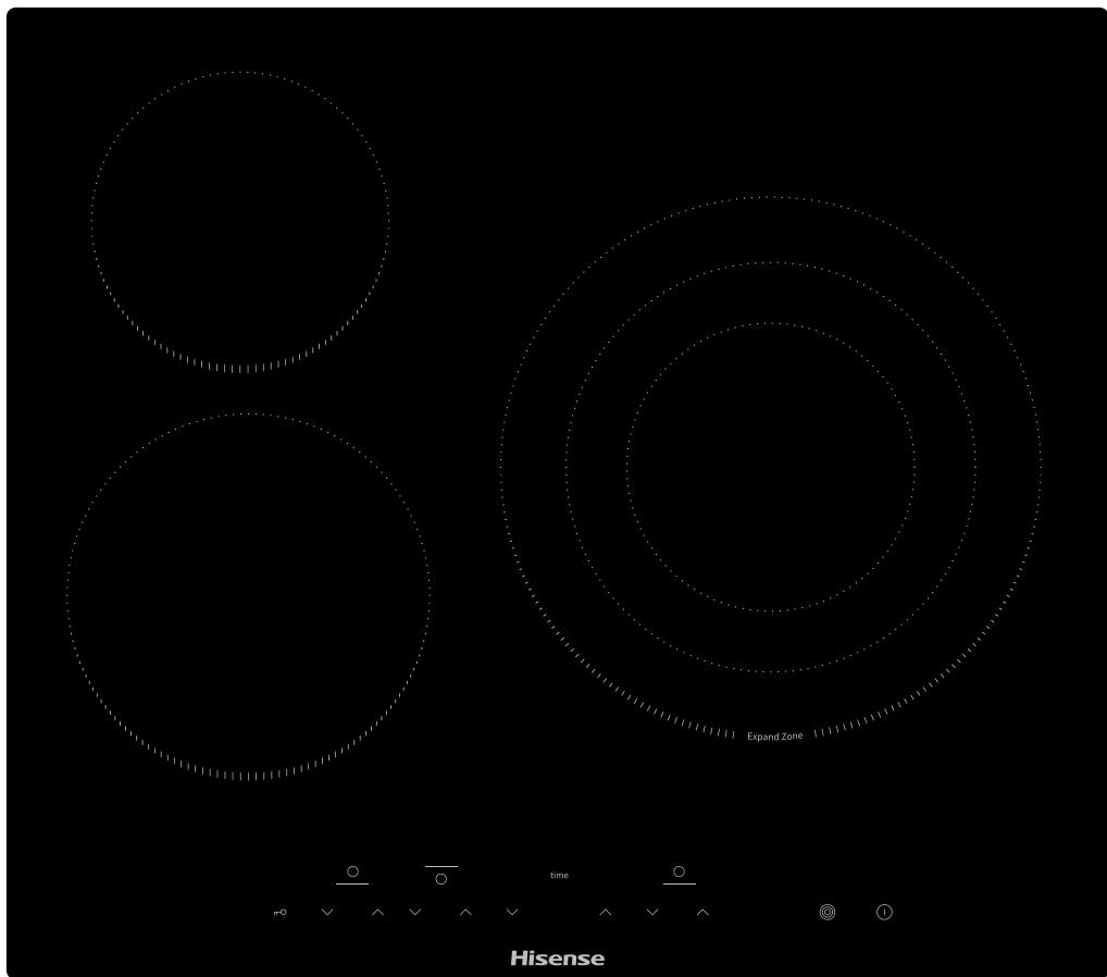 HISENSE E6322C - Table de cuisson vitrocéramique - 1