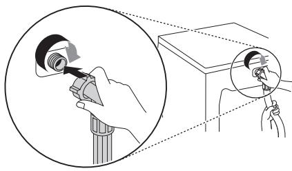 LG F854M20WR - Raccorder le tuyau à l'appareil - 1