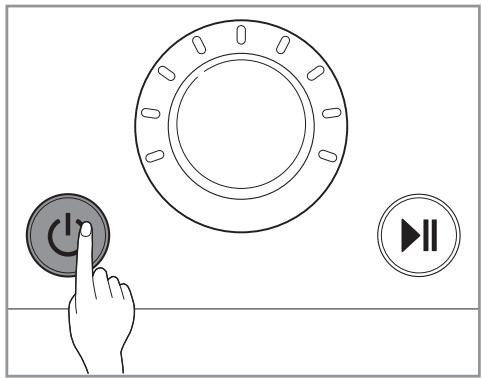 LG F854M20WR - Appuyer sur le bouton Marche/Arrêt pour mettre l'appareil sous tension. - 1