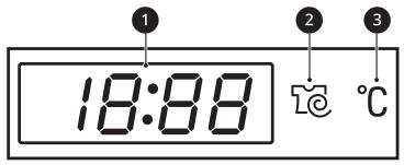 LG F854M20WR - Affichage de l'heure et du statut - 1