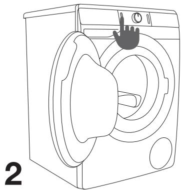 HISENSE WFGP101439VM - MISE EN MARCHE DU LAVE-LINGE - 2
