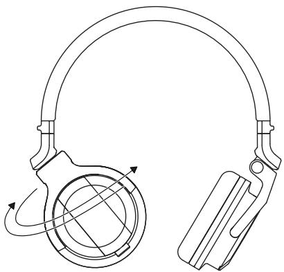 PIONEER DJ HDJ CUE1 BT Rouge - Mécanisme de rotation pivotante - 1