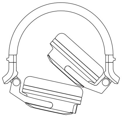 PIONEER DJ HDJ CUE1 BT Blanc - Modèle pliablen - 1