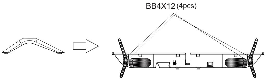 HIGH ONE HI3222HD-MM - Assemble the stand - 1