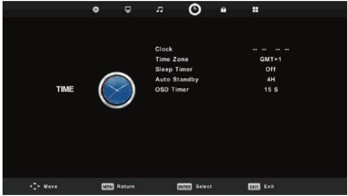 HIGH ONE HI3222HD-MM - Menu Heure - 1