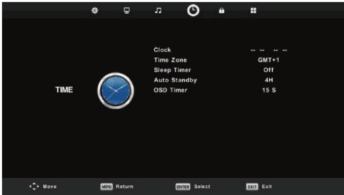 HIGH ONE HI3222HD-MM - Menu de la hora - 1