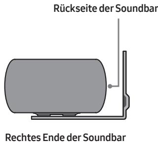 SAMSUNG HW-S50B - Installieren Sie 2 Wandhalterungen mit der wichtigen Ausrichtung auf der Unterseite der Soundbar unter Verwendung von 2 Schrauben. - 2