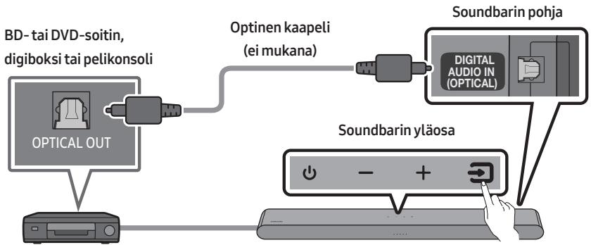 SAMSUNG HW-S50B - Optisen kaapelin kytkentä - 1
