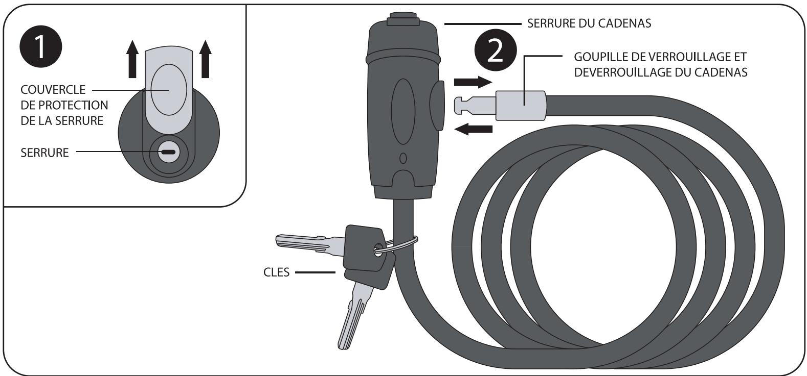 TX AS-03 - Cadenas à clé - 1