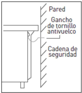 VALBERG IC 60 3MP K 343C - Montaje de laceda de seguidad y el gancho de tornillo - 2