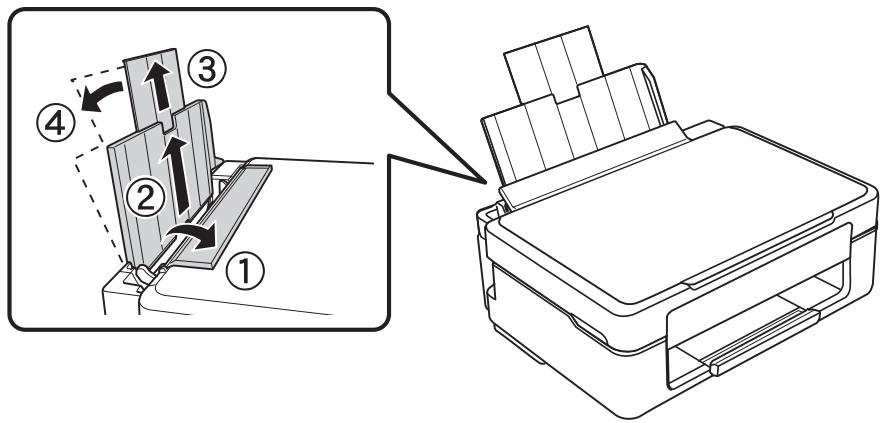 EPSON Expression XP-2205 - Chargement de papier dans le chargeur d'alimentation papier à l'arrête - 1