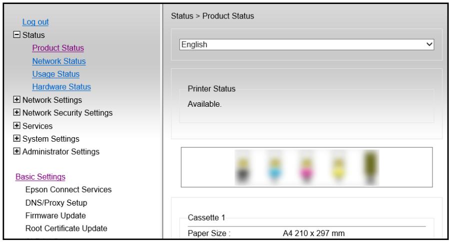 EPSON Expression XP-2205 - Définition d'une adresse IP statique pour l'imprimante - 1