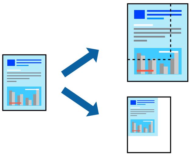 EPSON Workforce WF-2960 - Impression d'un document agrandi ou réduit à n'importe quel niveau d'aggrandissement - 1