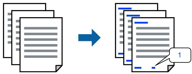 EPSON Workforce WF-2960 - Impression avec en-  ete et pied de page - 1