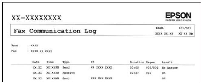 EPSON Workforce WF-2960 - Fonctions : Différents rapportés de fax - 1