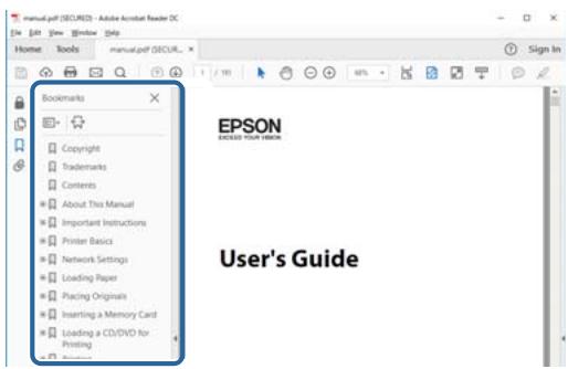 EPSON Workforce WF-2960 - Saut direct aux pages grâce aux signets - 1