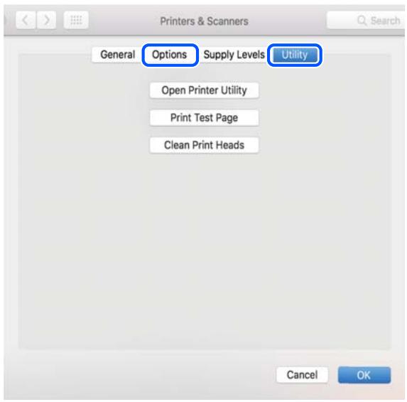 EPSON Workforce WF-2960 - Vérifier qu'un pilote d'imprimante Epson authenticate est installé — Mac OS - 1