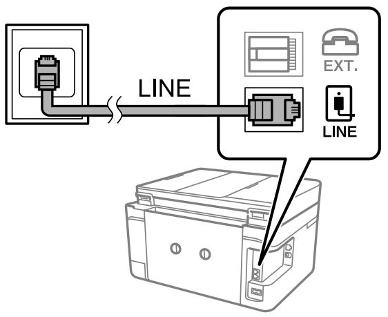 EPSON Workforce WF-2960 - Connexion à la ligne téléphonique standard (RTC) ou à la ligne PBX - 1