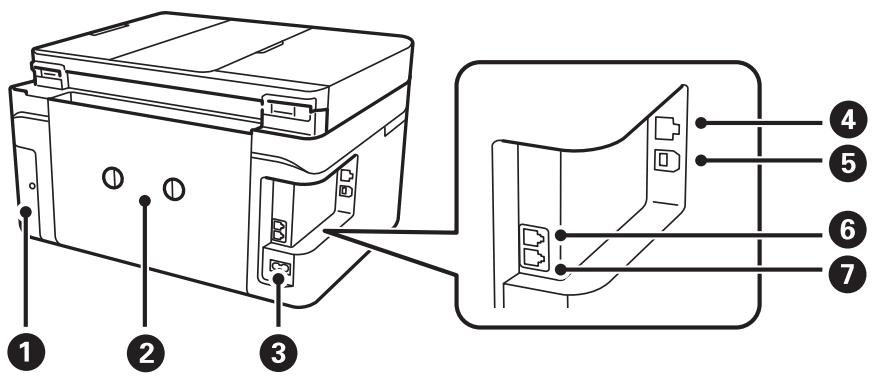 EPSON Workforce WF-2960 - Arrière - 1